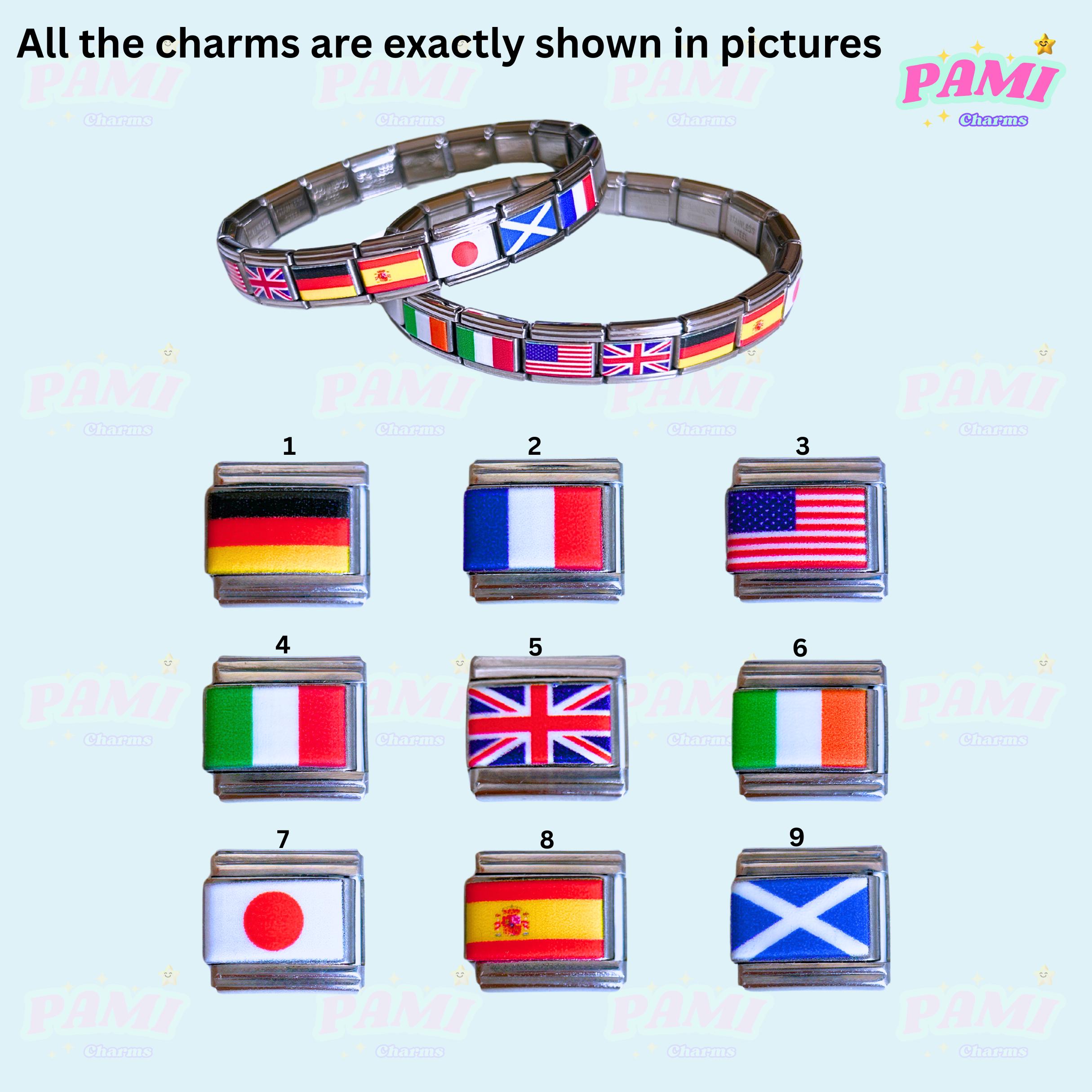 International flag charms - Etsy 日本