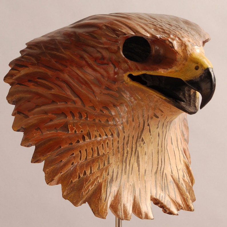 Hawk Mask Woodcarving by Jason Tennant image 1