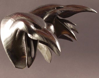Crow Mask wood sculpture Three laughing by Jason Tennant