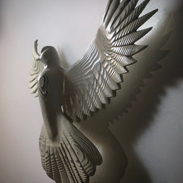Dove wood carving by Jason Tennant, Wall sculpture, holiday,  hope, inspirational