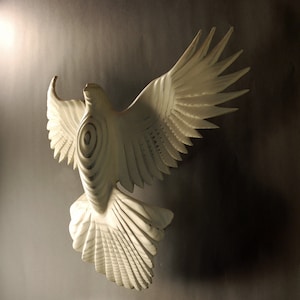 Peace Dove wood sculpture by Jason Tennant, inspirational , wedding gift, get well gift, Christmas, Hanukkah image 3