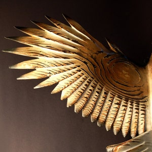 Owl woodcarving by Jason Tennant, Silent Flight, Small image 3