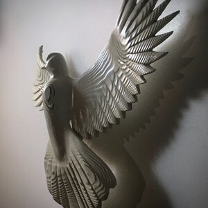 Dove Wall art woodcarving by Jason Tennant, inspirational art, wedding gift, get well gift, Christmas, Hanukkah image 3