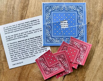 Pioneer Bandana Puzzle | Object Lesson on the Journey West | Come Follow Me