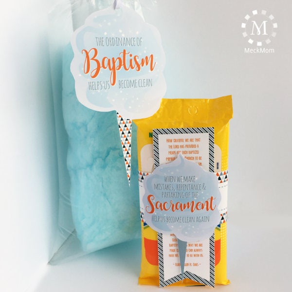 Baptism Talk Object Lesson: Cotton Candy Set for Boys