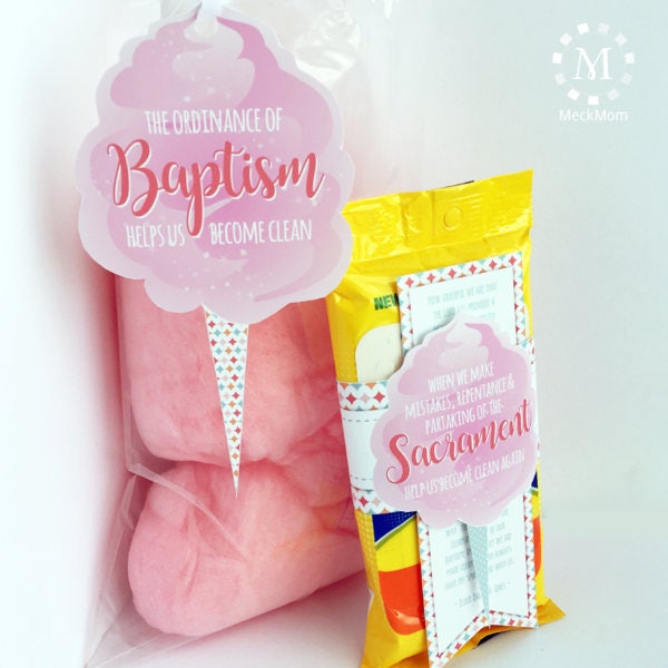 Baptism Talk Object Lesson: Cotton Candy Set for Girls