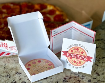 Pizza Delivery Ministering Kit | Object Lesson | Printable Get-to-Know-You Tools for LDS Adults and Youth