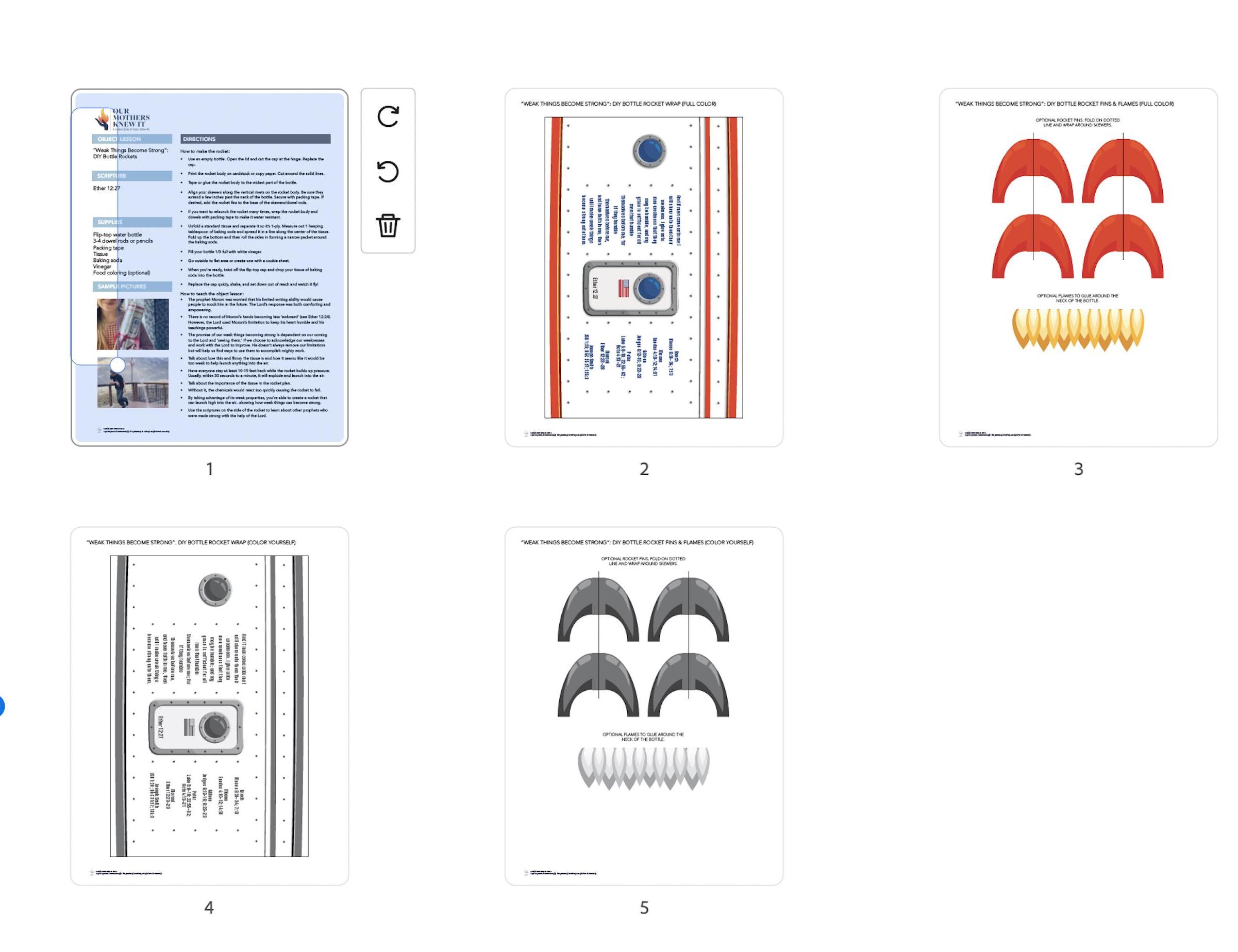 Weak Things Become Strong Bottle Rockets | Object Lesson on Faith ...