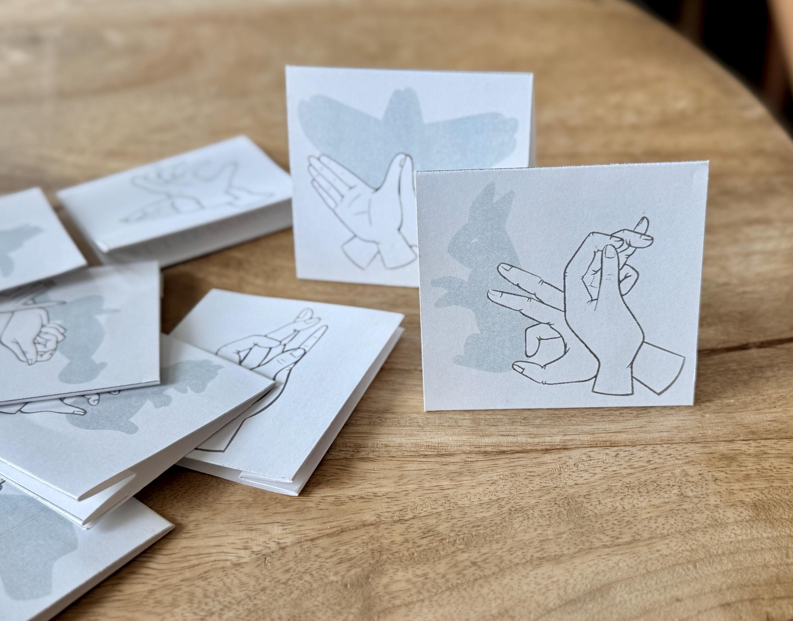Card Puppet Example Type and Shadow Hand Puppet Cards | Object Lesson on Understanding ...