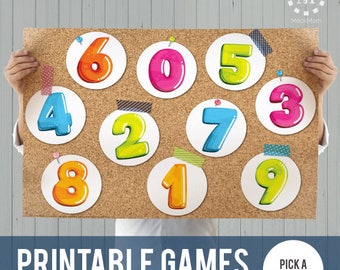 Printable Primary Games: Pick a Number