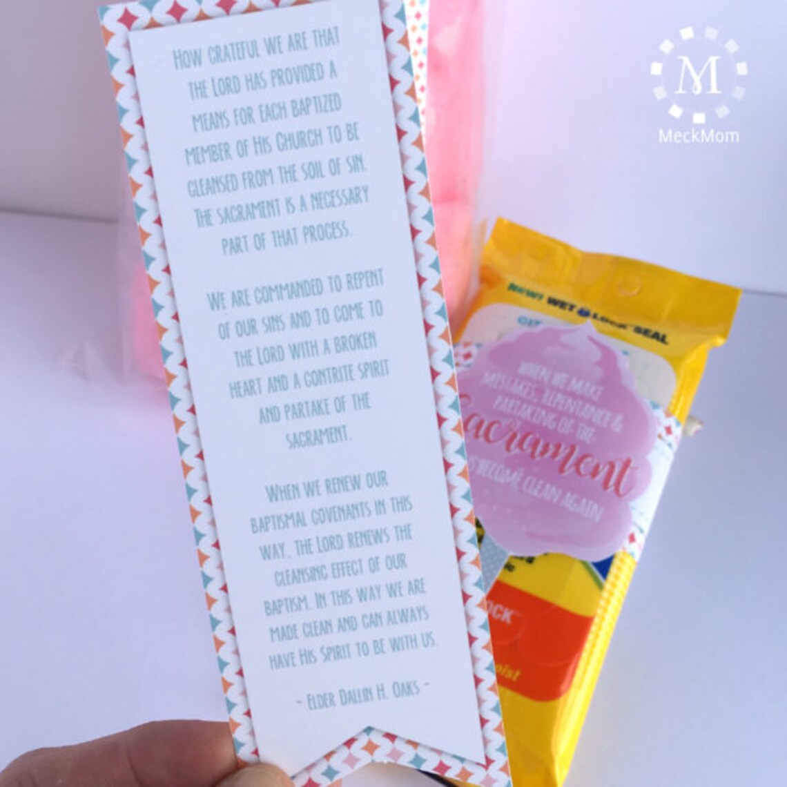 Baptism Talk Object Lesson: Cotton Candy Set for Girls - Etsy
