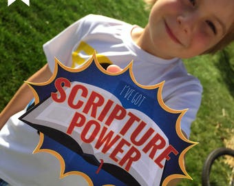 Primary Candygrams: Scripture Power Shields