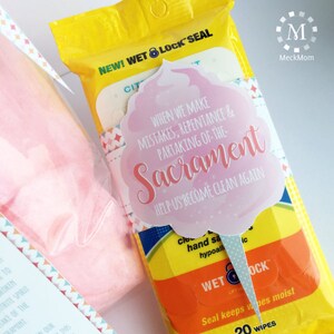 Baptism Talk Object Lesson: Cotton Candy Set for Girls - Etsy