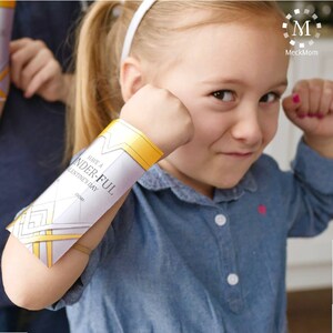 Wonder Woman Cuff Bracelet Printable Valentines - Etsy