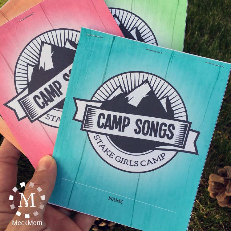 LDS Girls Camp Song Book for Young Women Printable Set - Etsy
