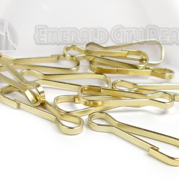 Lanyard Hook, Gold Tone, 24mm, 10 Clasps, BF-CLLANG-001