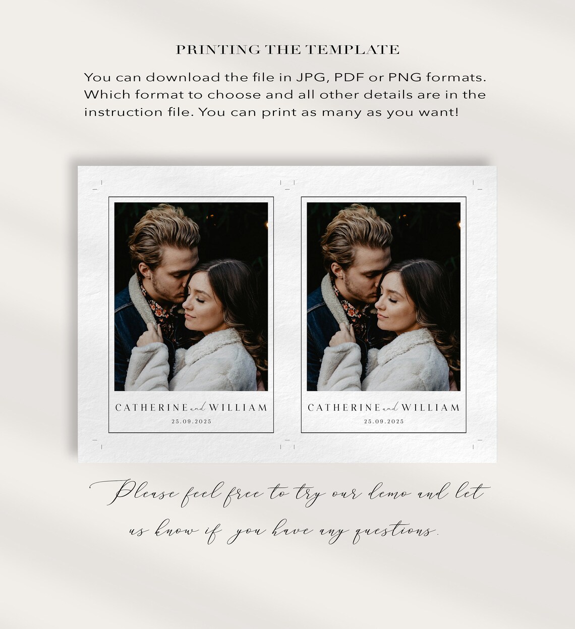 Modern Wedding Seating Chart Card Template, Minimal Wedding Seating