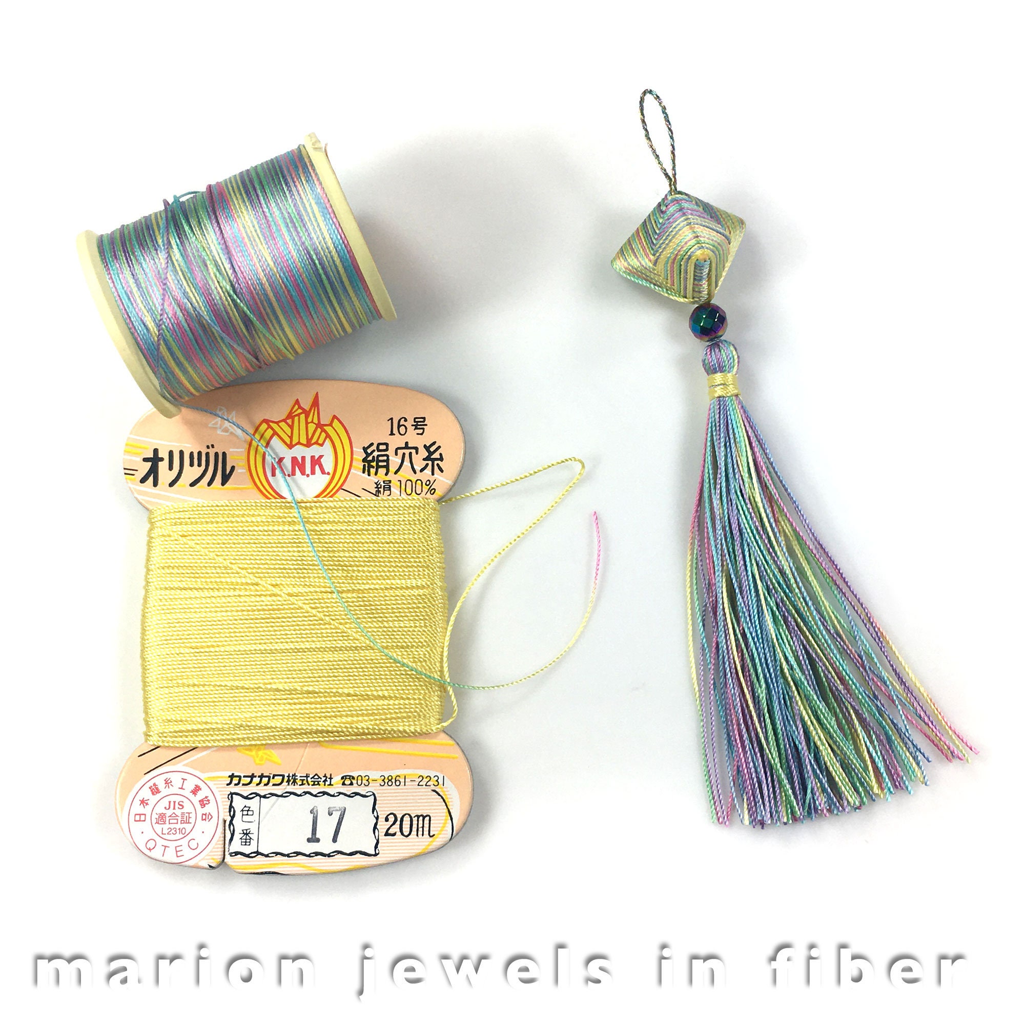 Special Twist and Dyes Anaito Silk Thread - Kanagawa Button