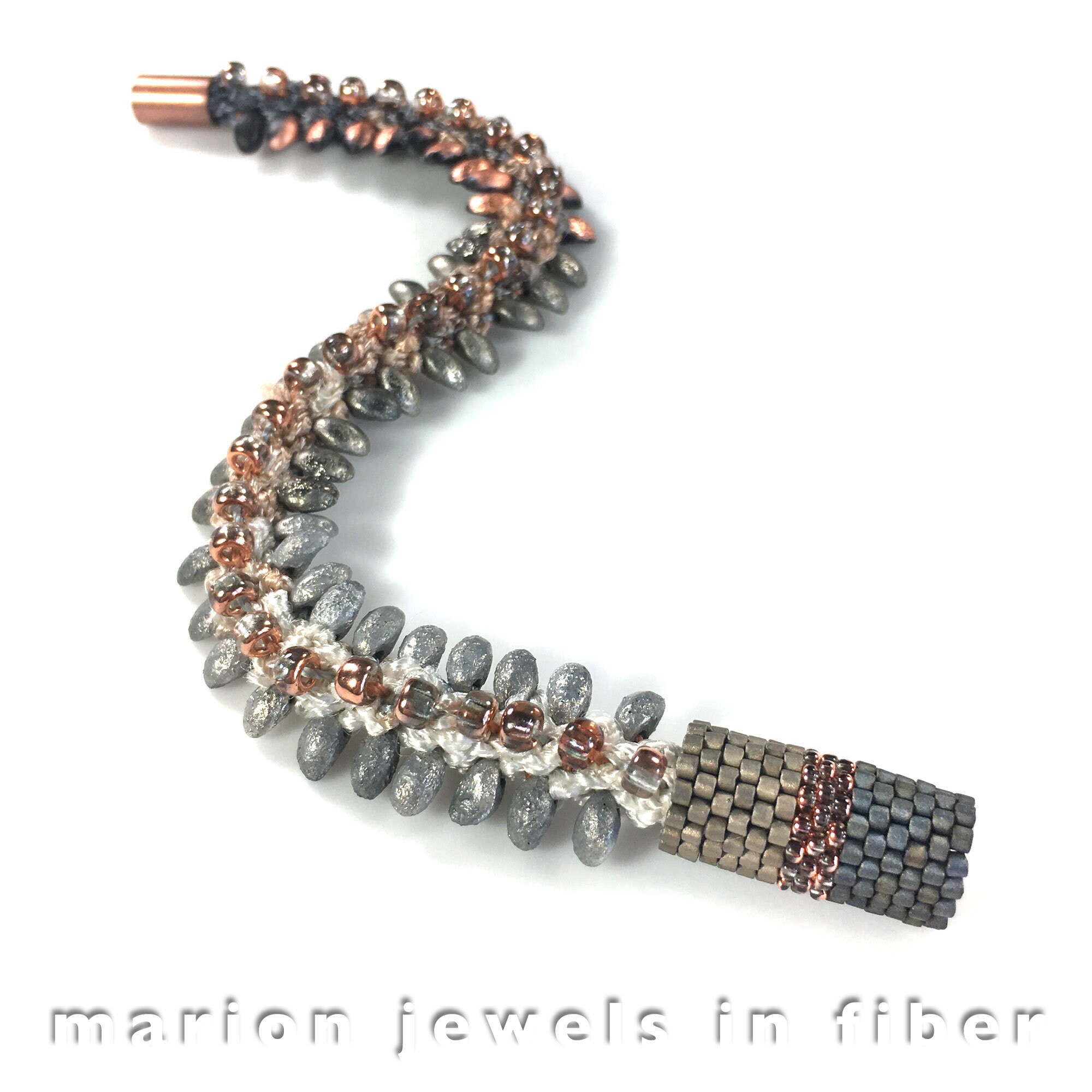 Ancient River Kumihimo Bracelet - Beaded Braided Bracelet With Bead ...