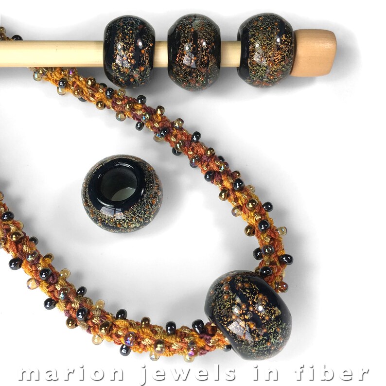 Large Focal Handmade Glass Bead Kumihimo Focal Bead Bead Etsy