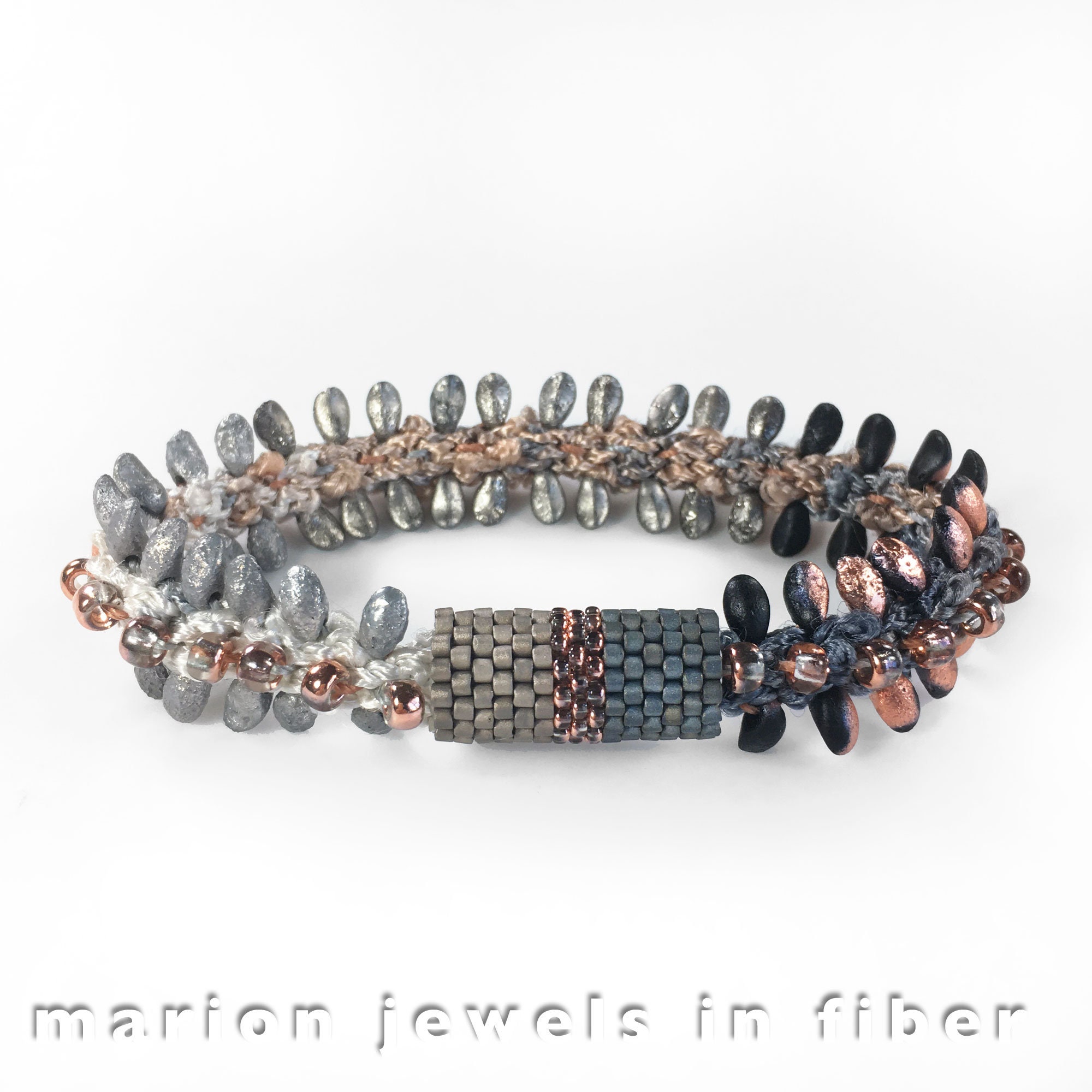 Ancient River Kumihimo Bracelet - Beaded Braided Bracelet With Bead ...