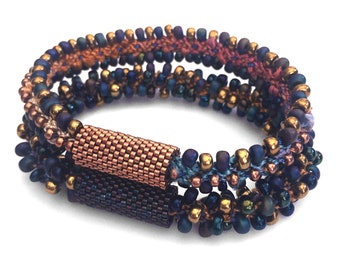 Kumihimo Duo Bracelet Kit - Marrakesh - Kit for 2 Kumihimo Bracelets - Braided Bracelet Kit with Beads - Beaded Kumihimo Bracelet Kit