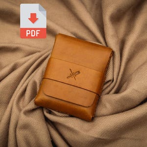 Handgemachte DIY PDF Pattern V7 Klappleder Geldbörse von Almari Leatherworks