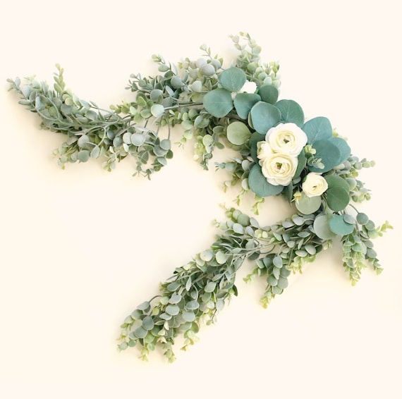 Details about / 5 Twigs 20 Heads Imitation Artificial Eucalyptus Fake Flower Wedding Home Decor