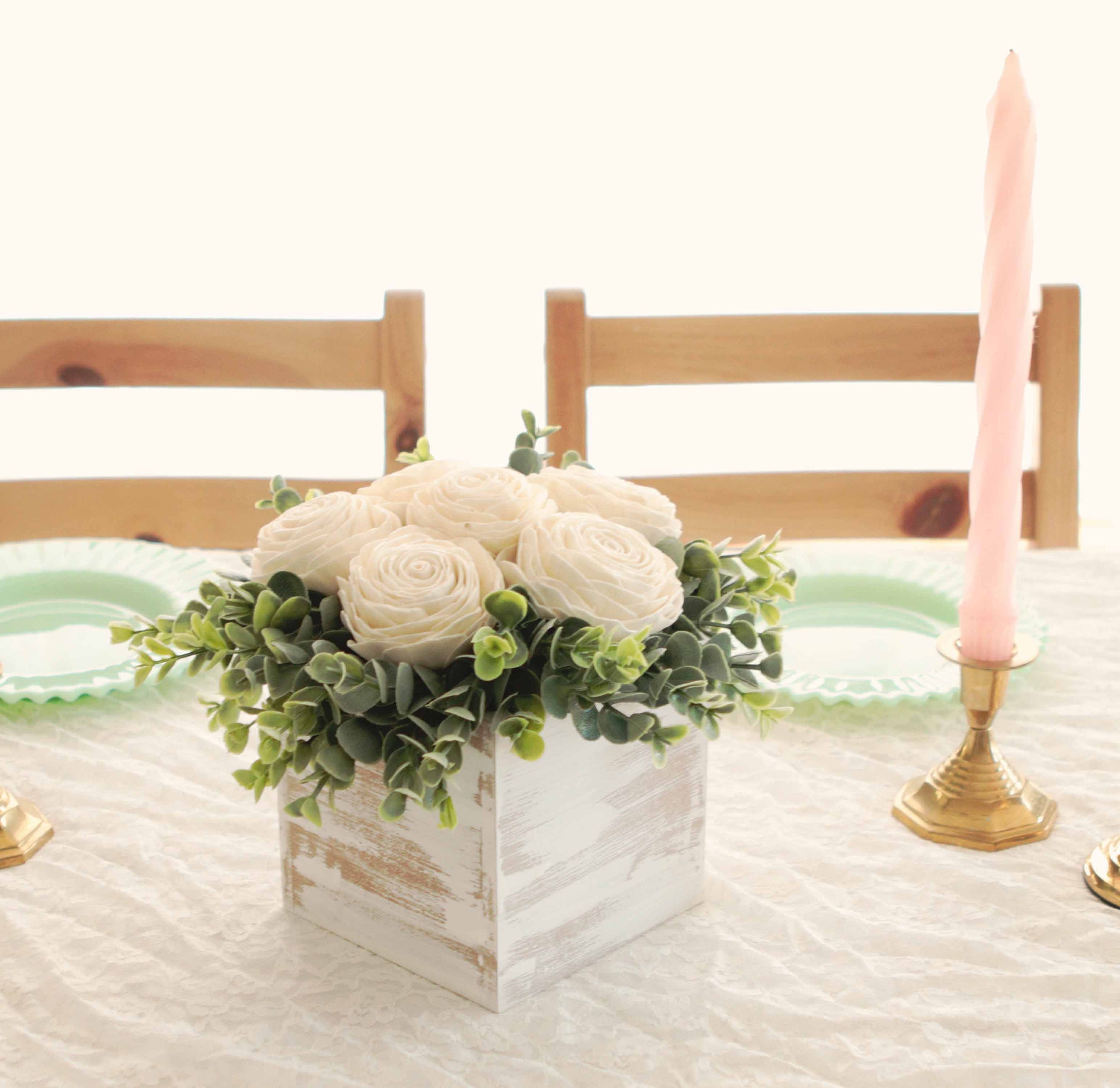Arreglo floral Sola Centros de mesa para bodas Mesa de boda - Etsy España