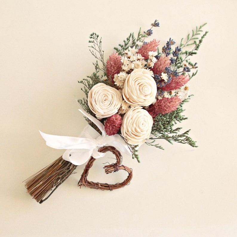 Dried flower LOVE bouquet Dried flower gift bundle Home Etsy