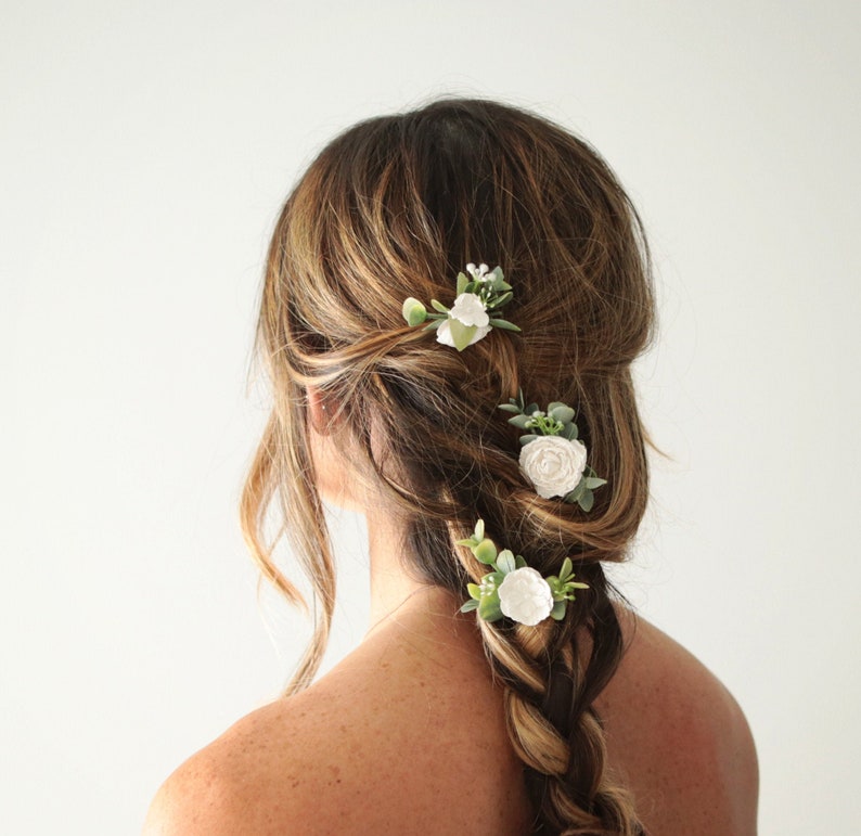 little white flowers for hair