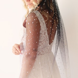 Ombre star bridal veil