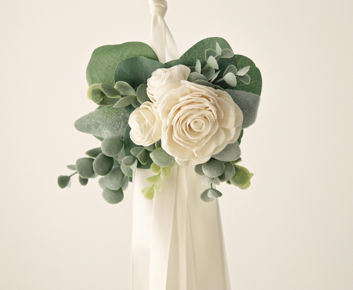 Chair Swag Pew Flowers Ceremony Aisle Decor Aisle Swag Etsy