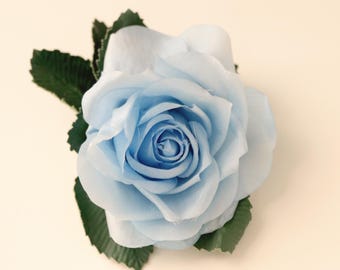 Corsé de flores de rosas azules vintage