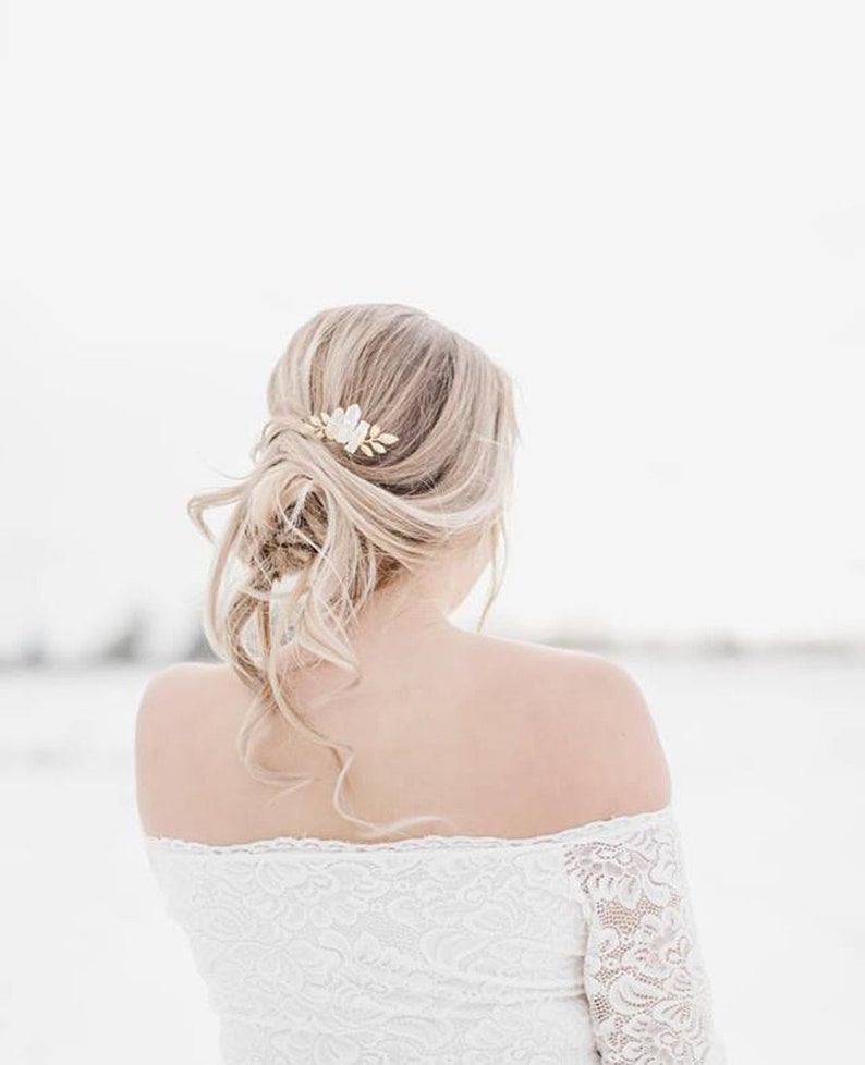 Crystal leaf comb GOLD or SILVER Small comb leaves Boho crystal hair pin Crystal bridal Wedding hair Mini hair comb Bridal hair comb