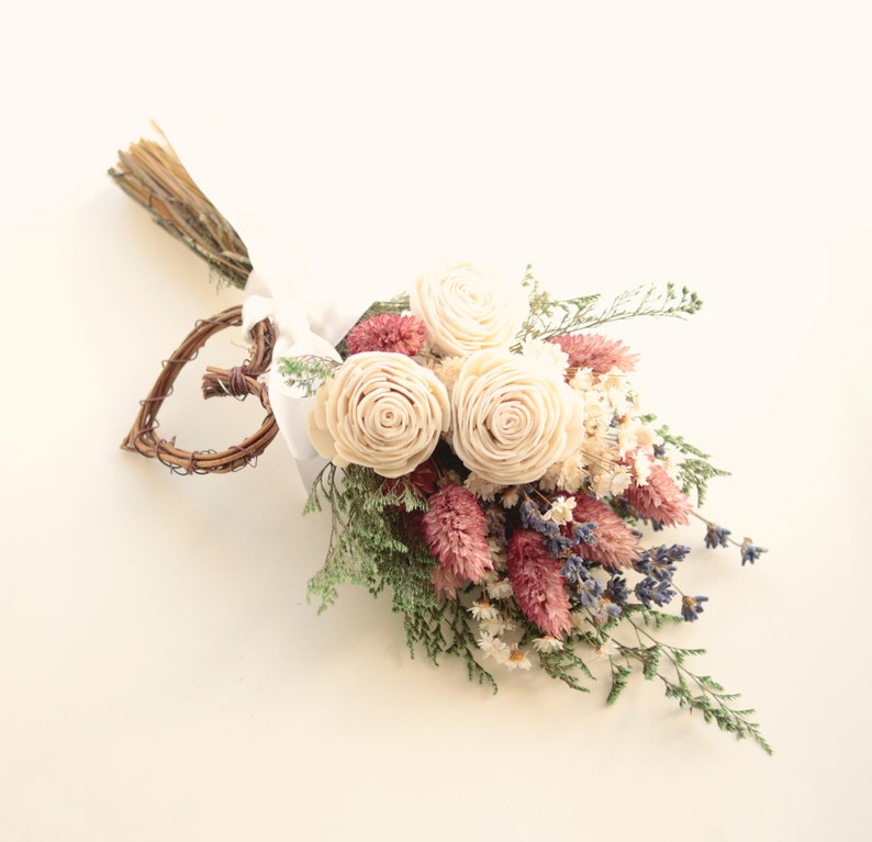 Dried flower LOVE bouquet Dried flower gift bundle Home Etsy