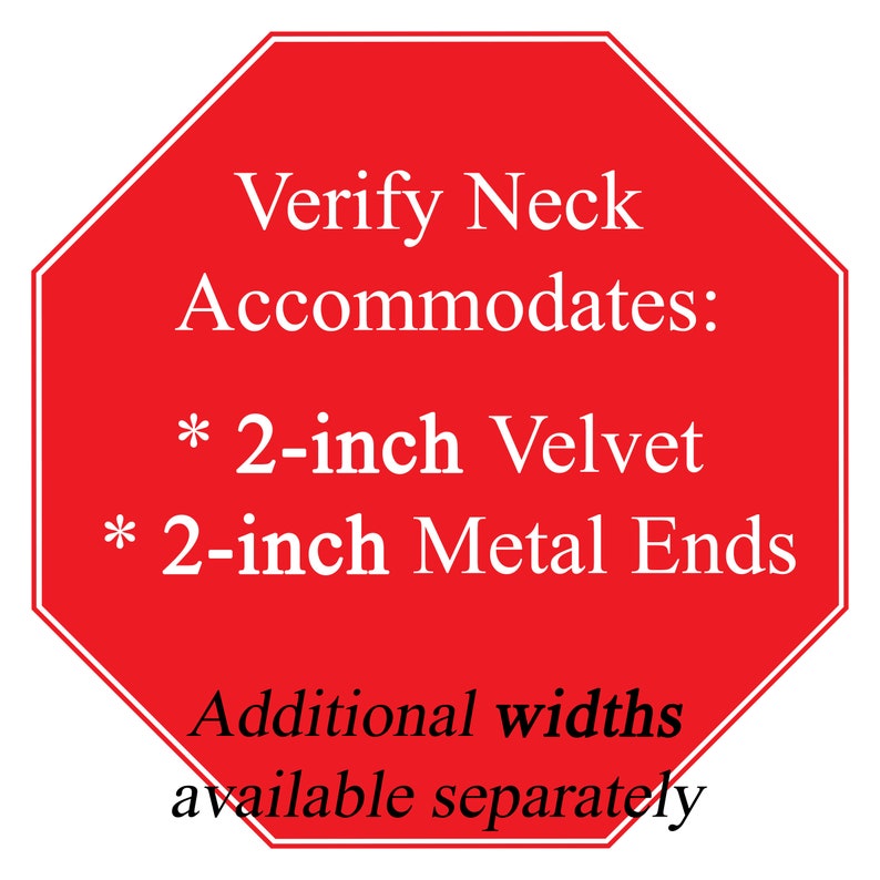 Extra Wide 2-inch Black White or Gray Velvet Choker Custom made Your Length and Color shade approximate width 2 inches 50 51 mm 2 image 5