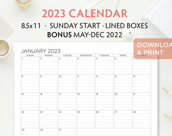 family calendar printable etsy