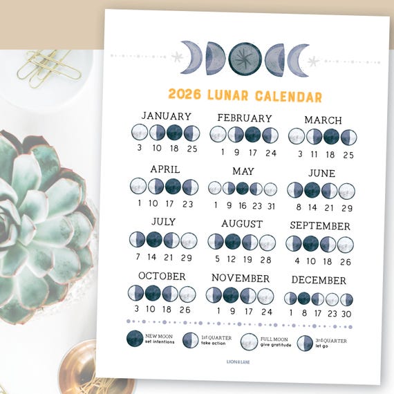 Javascript Lunar Calender Full Moon Phase Calendar