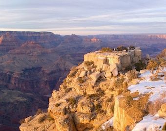 Grand Canyon Sunset — The view just before sunset at Moran Point in Grand Canyon National Park, Arizona