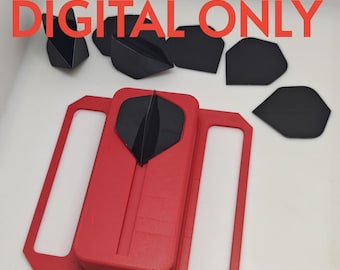 Dartflight Haltevorrichtung für die Gravur von Flights