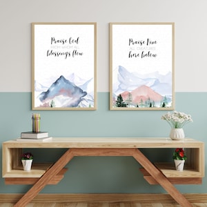 Praise God From Whom All Blessings Flow | Doxology | Printable Bible Wall Art | Digital Download, Multiple Sizes