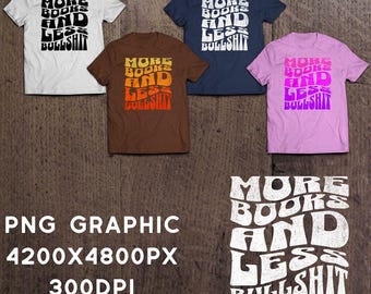 Más libros, ratón de biblioteca imprimible PNG, diseño gráfico de camiseta, descarga digital