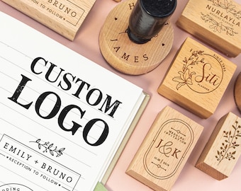 Custom logo stamp, Personalized business stamp, Custom rubber stamp,  Multi-size, Any logo can be customised