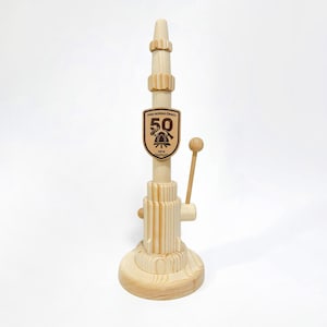 Handmade Wooden Firefighter Nozzle – Customizable with Emblem, Perfect Firefighter Gift and Plaque