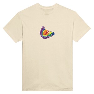 T-shirt carte arc-en-ciel d'Amsterdam