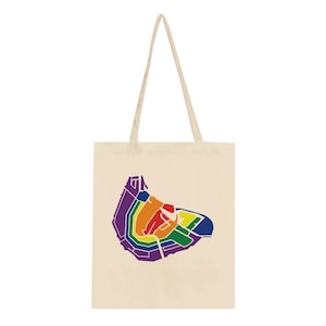 Mapa del arco iris de Amsterdam Bolsa de tela