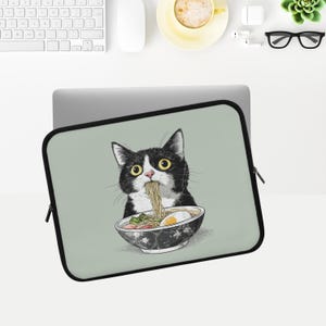 Laptopfodral för kattälskare, rolig present till kattmamma och pappa, skyddande fodral för dator, surfplatta