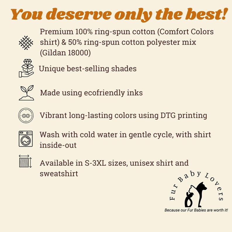 why buy this, premium shirt and sweatshirt quality, unique shades, vibrant printing, customized for you, one-of-a kind