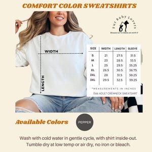 Personalized Cozy Labrador Comfort Colors Sweatshirt | Minimalist Line Art Design | Warm & Stylish Dog Lover Gift image 4